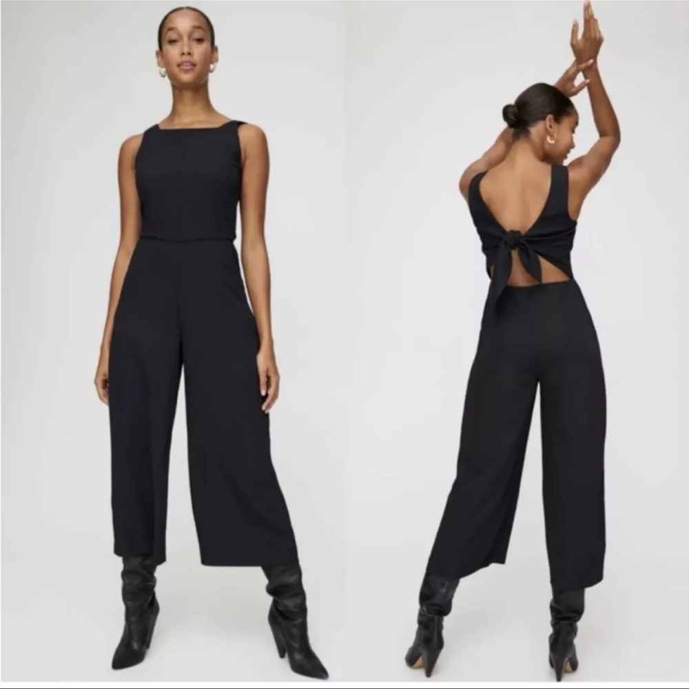 Wilfred Aritzia Ecoulement Jumpsuit Black